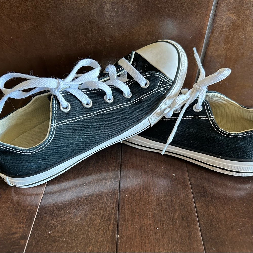 Classic Black Kids Sneakers
